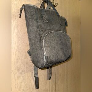 Enfamil Insulated Zipper Diaper Bag Backpack, Gray